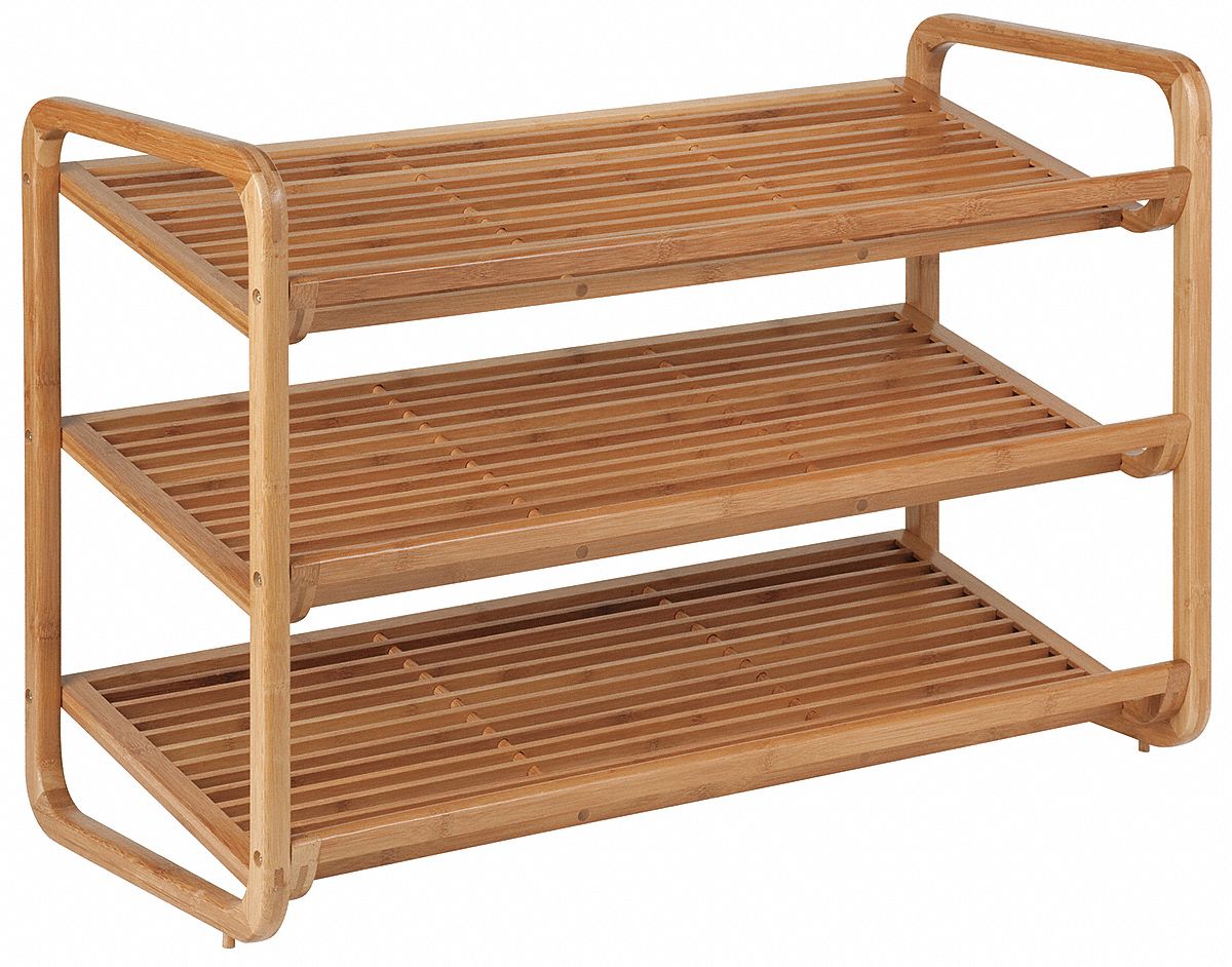 Shoe Shelf, 3-Tier, 9 to 12 Pairs