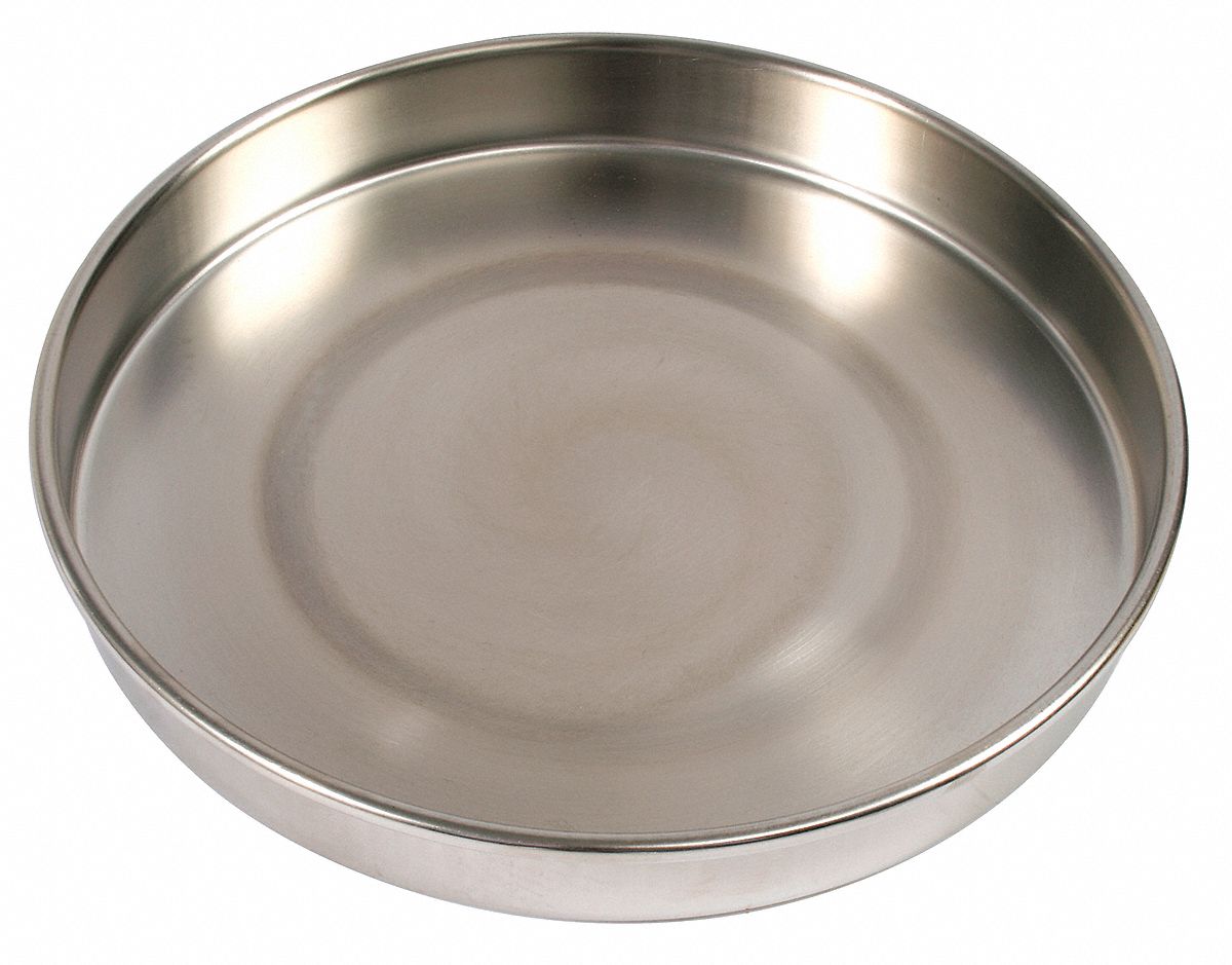 Sieve Bottom Pan, SS, 8 In Dia, 1 In Deep
