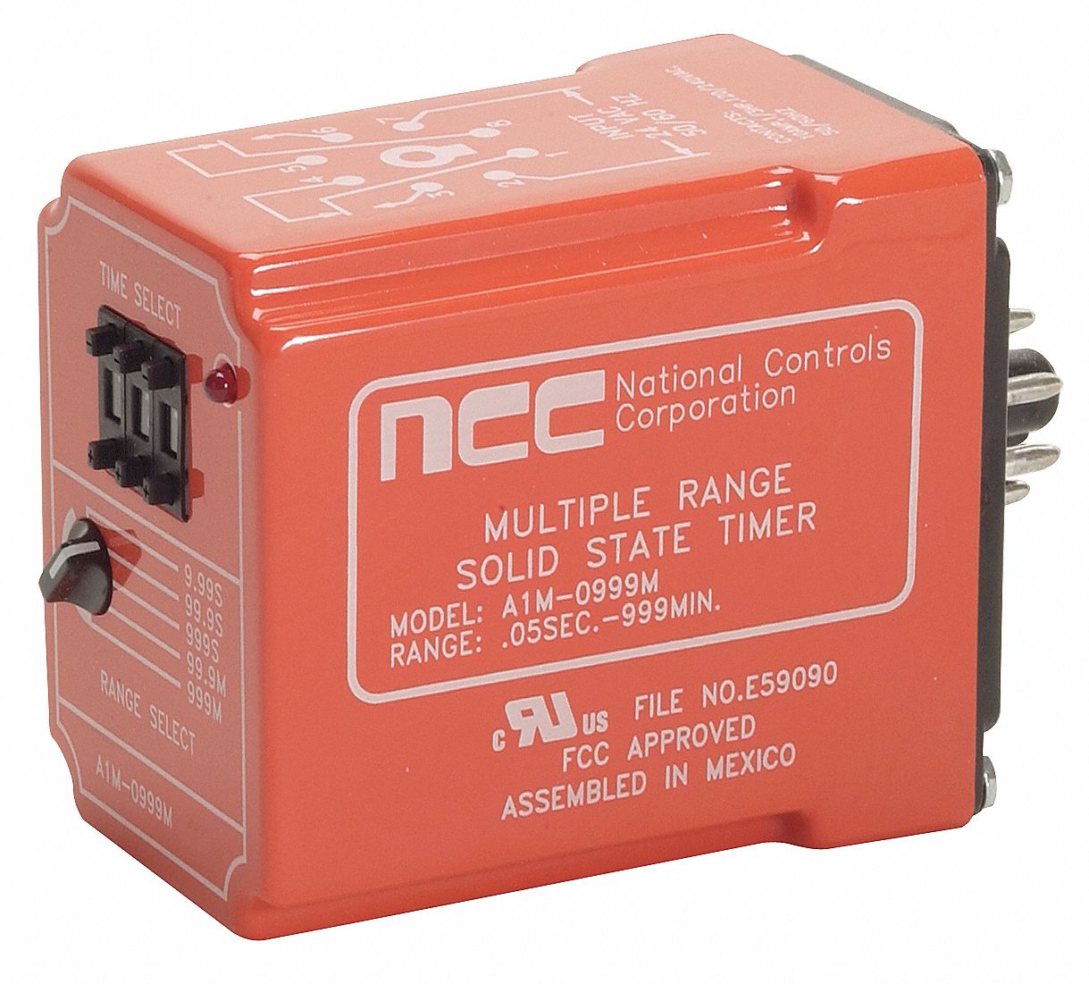 On Delay Relay, DPDT, 240VAC
