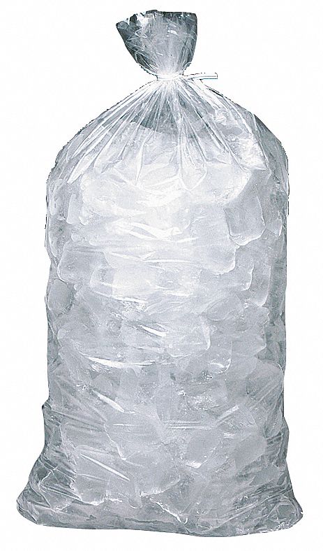 Ice Bag, 28x13-1/2 In., 1.70 mil, Pk500