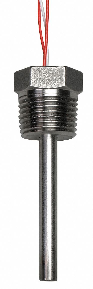 Duct Temp Probe, 6 In L, 3/16 In Dia