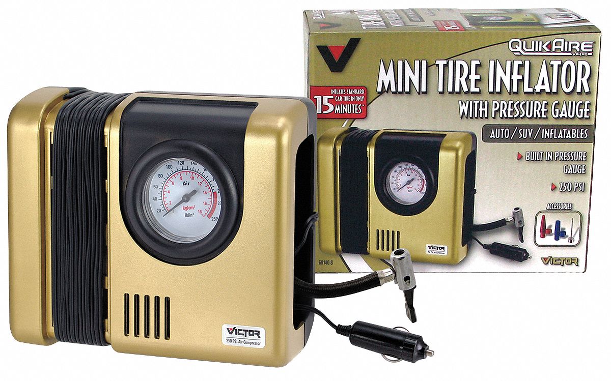 Heavy Duty Tire Inflator, 250 psi