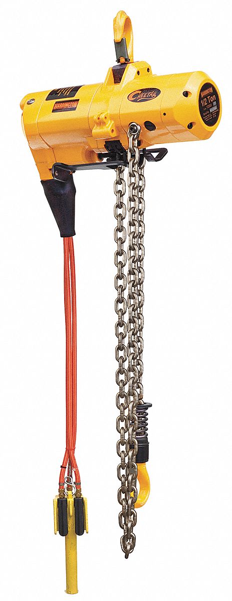 Air Chain Hoist, 500 lb. Cap., 10 ft. Lift