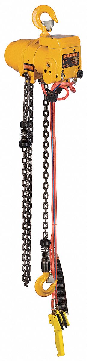 Air Chain Hoist, 6000 lb. Cap., 20 ft. Lft