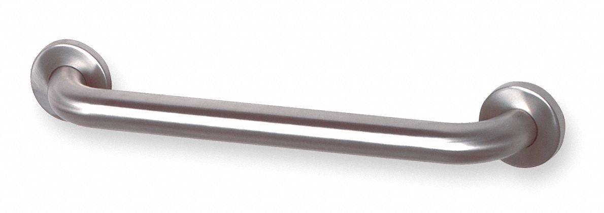 Str Grab Bar, 18In L, 1 1/2 Dia