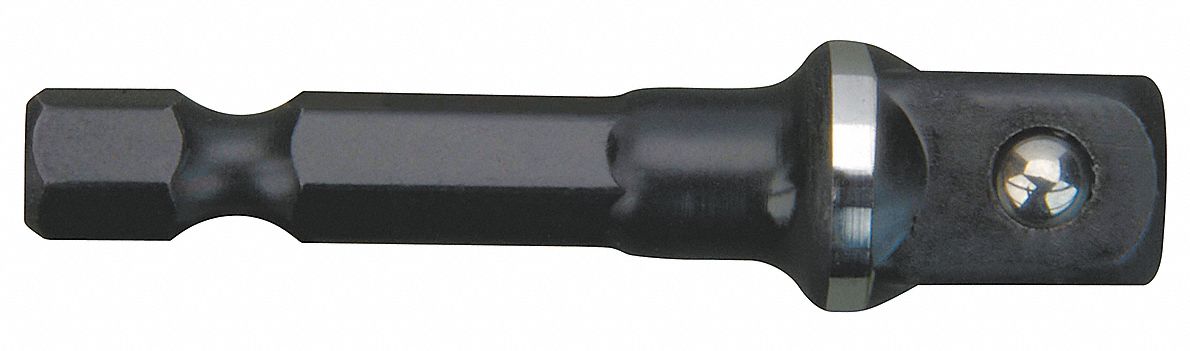 Socket Adapter, 3/8 In Dr, 1/4 Hex In