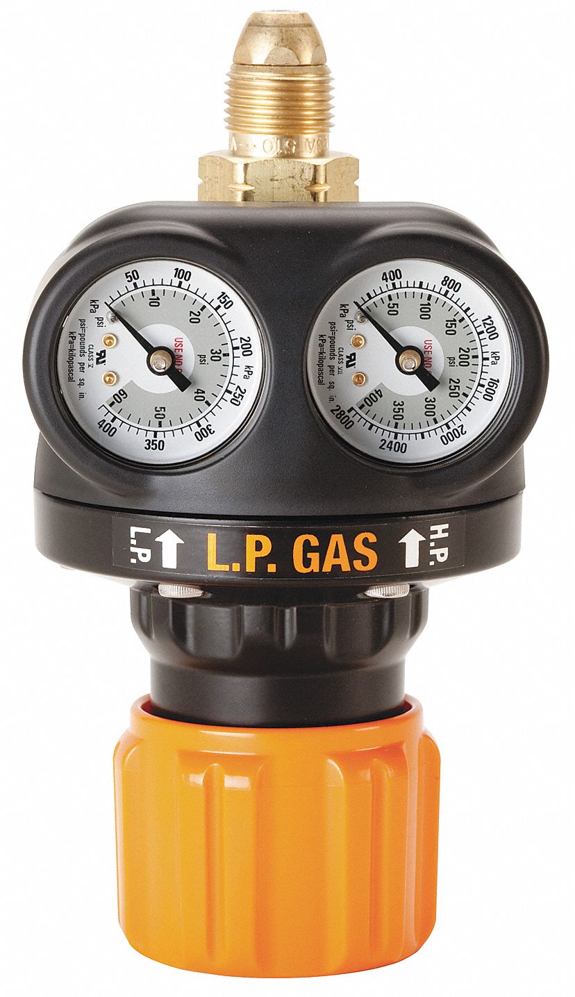 Regulator, LP, 1 Stage, 9/16-18LH, 125 PSI