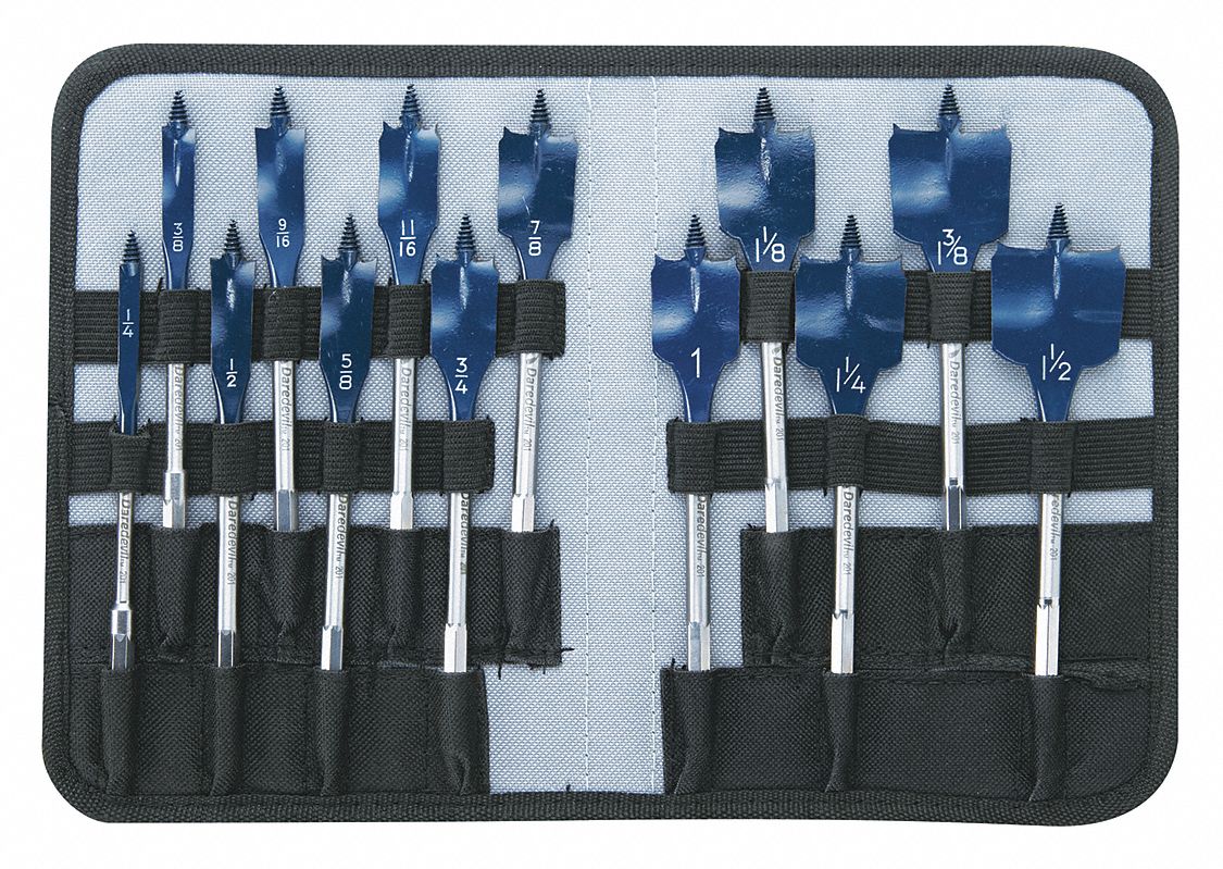Standard Spade Set, 1/4-1 1/2, 6 L, 13 Pc
