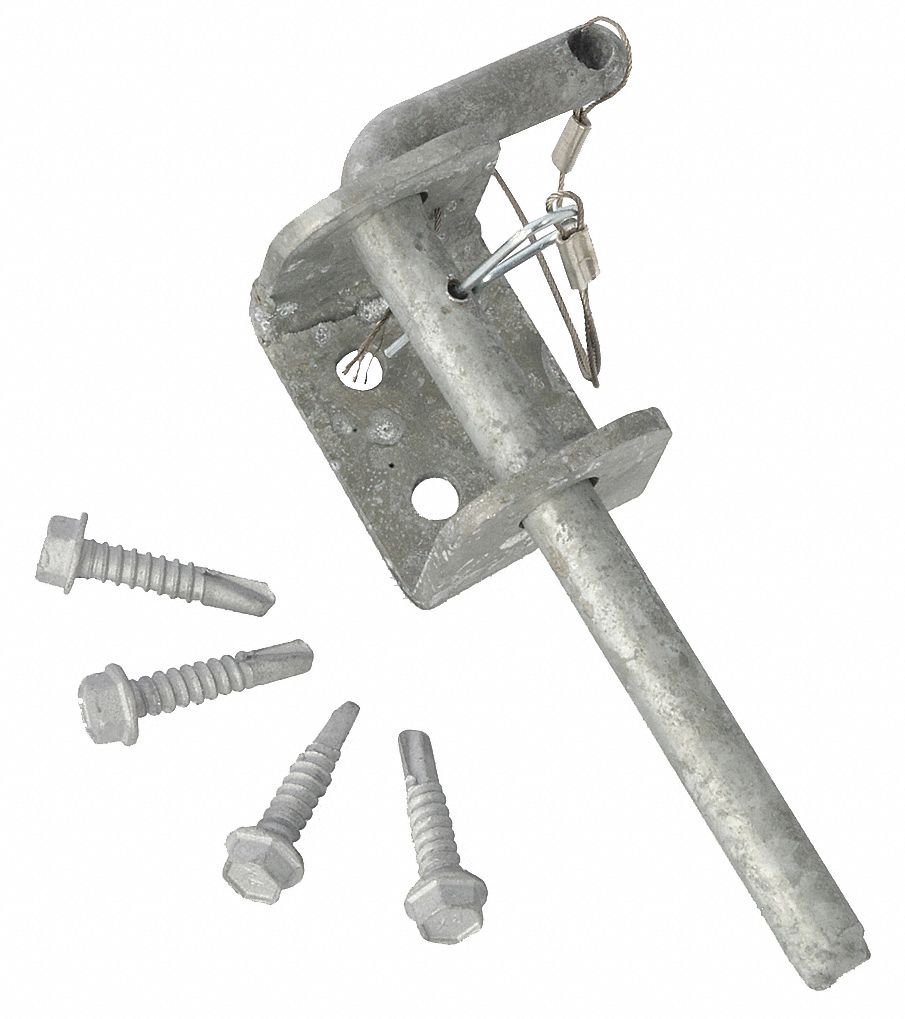 Locking pin secures inside of door