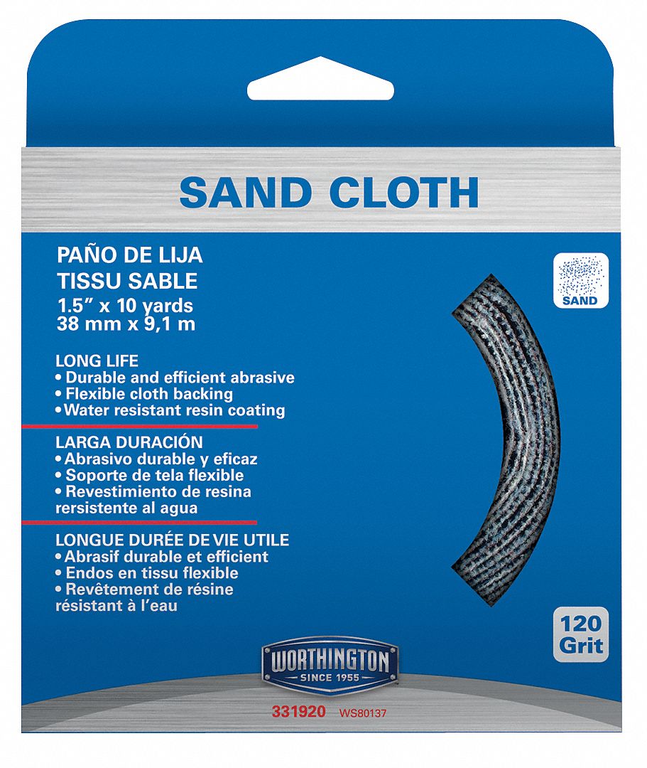 Abrasive Roll, Flexible Cloth, 120G