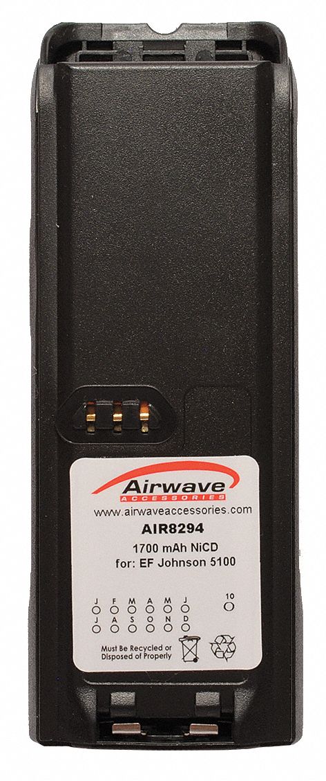 Battery Pack, NiCd, 7.5V, For EF Johnson