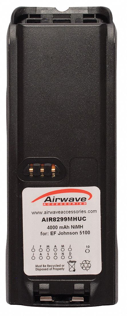Battery Pack, NiMH, 7.5V, For EF Johnson