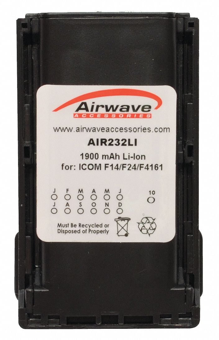 Battery Pack, Li-Ion, 7.4V, For Icom
