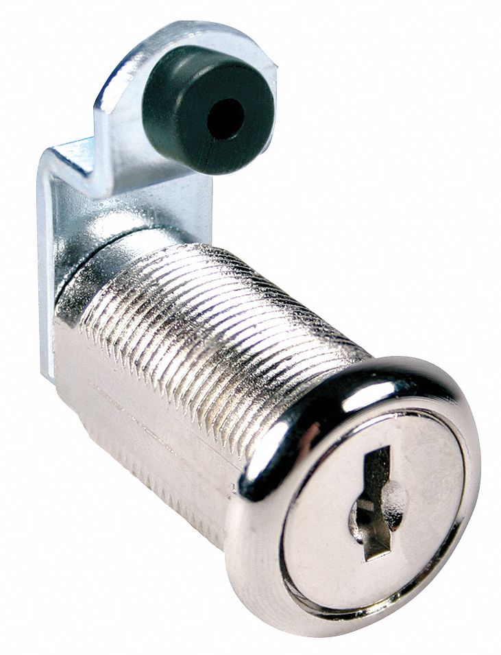 Disc Tumbler Cam Lock, Nickel, Key C205A
