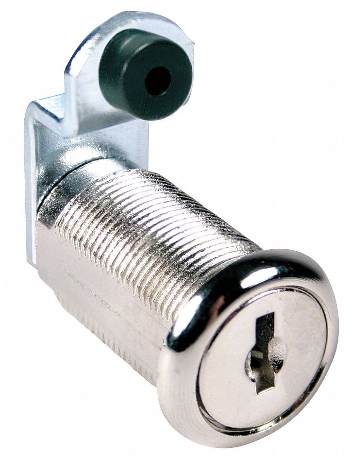 Disc Tumbler Cam Lock, Nickel, Key C205A