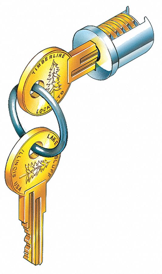 Lock Plug, Nickel, Key Number 103T