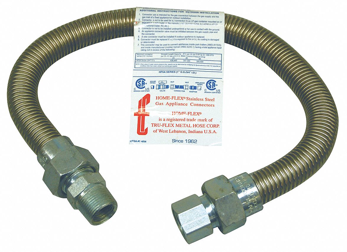 Appliance Connector, Flexible, 24 In.