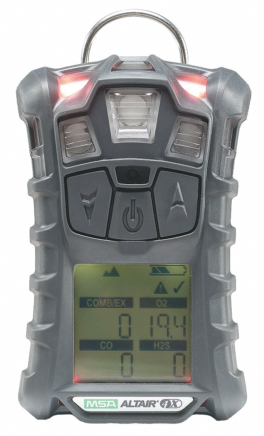 Multi-Gas Detector, 4 Gas, -4 to 122F, LCD