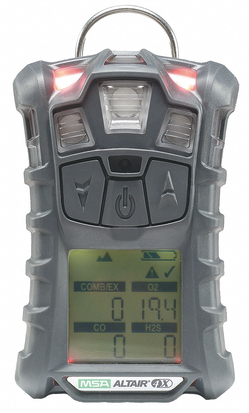 Multi-Gas Detector, 2 Gas, -4 to 122F, LCD