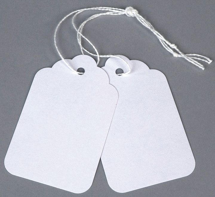 Retail Tag, Paper, Blank, PK1000