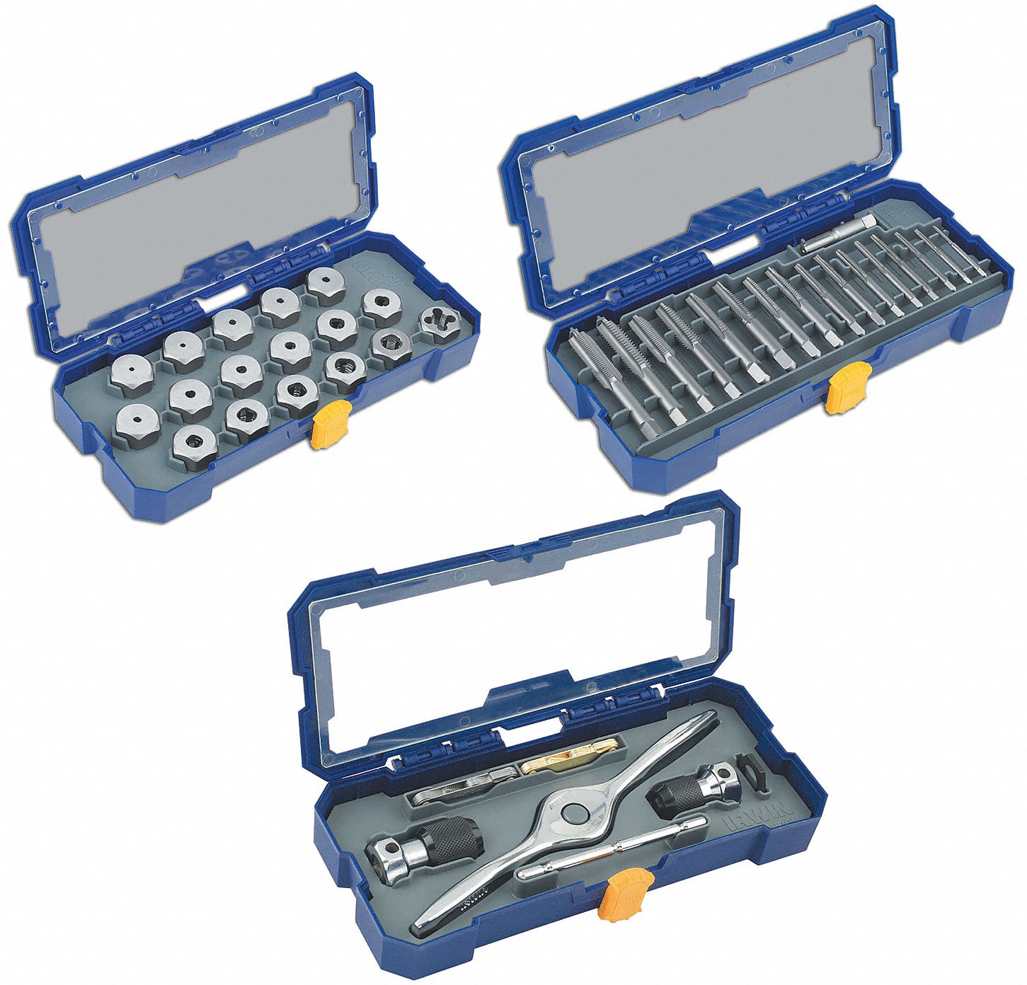 Tap & Die Set, M3-M12, #4-1/2 In, 75 Pc