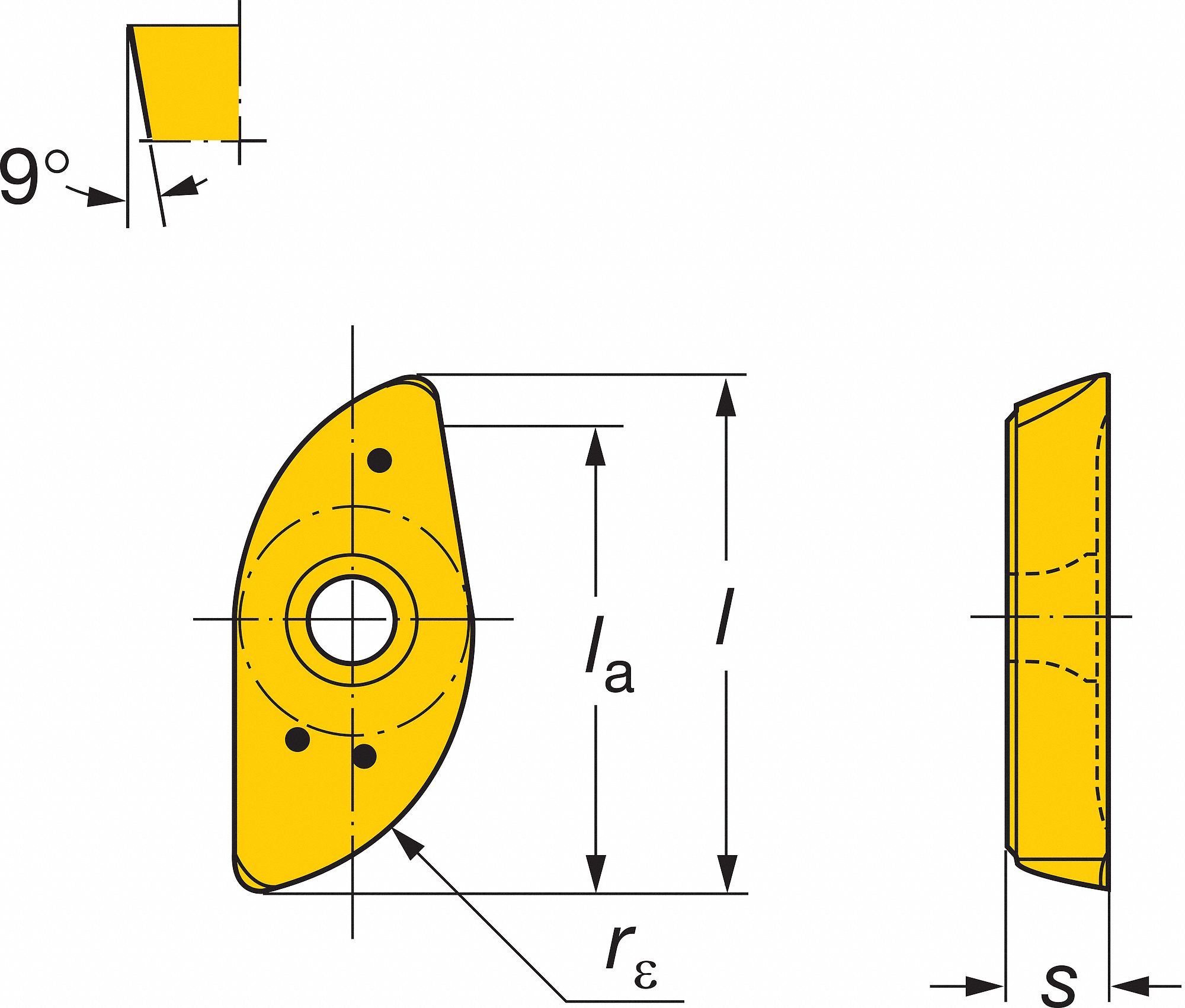 Carbide Mill Insert, R216-50 07 M-M 1025