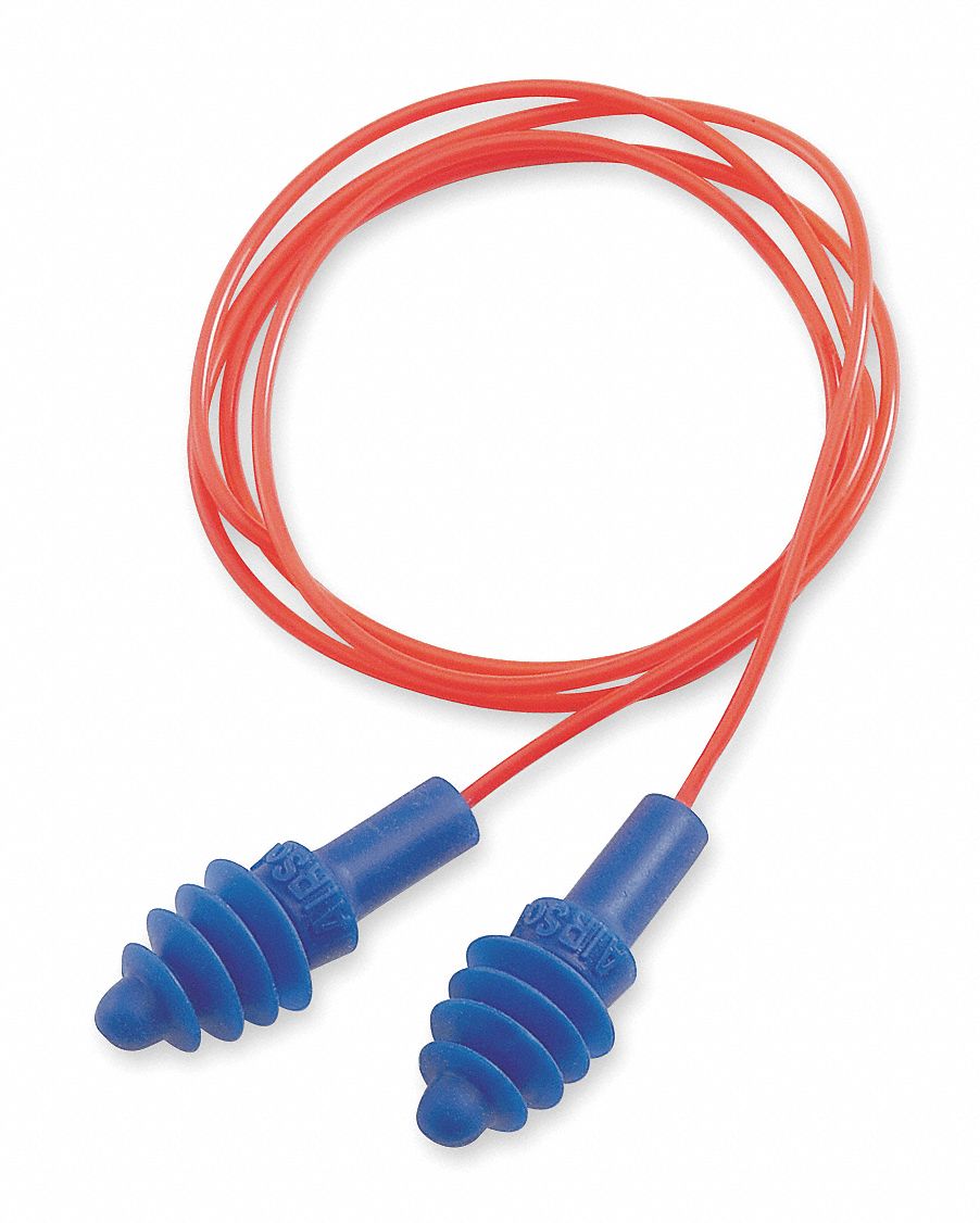 Ear Plugs, 27dB, Corded, Med, PK100