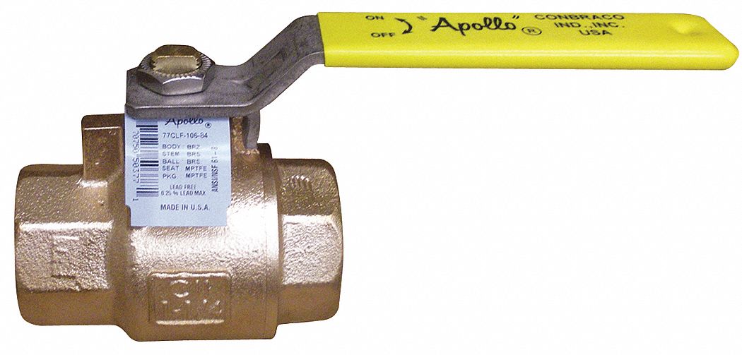 Ball Valve, 3/8 In, Solder, Lead-Free