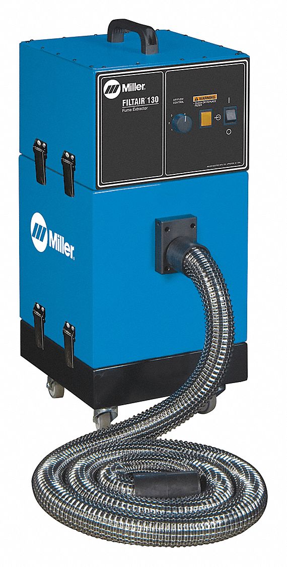 Fume Extractor, Filter 16 Sq Ft, 132 CFM, 