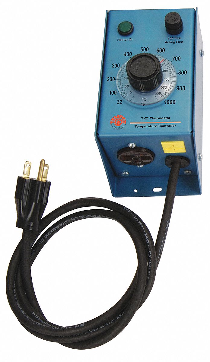 Temp Ctrl Box, Analog, J, 120V, 15A, 32-1000F