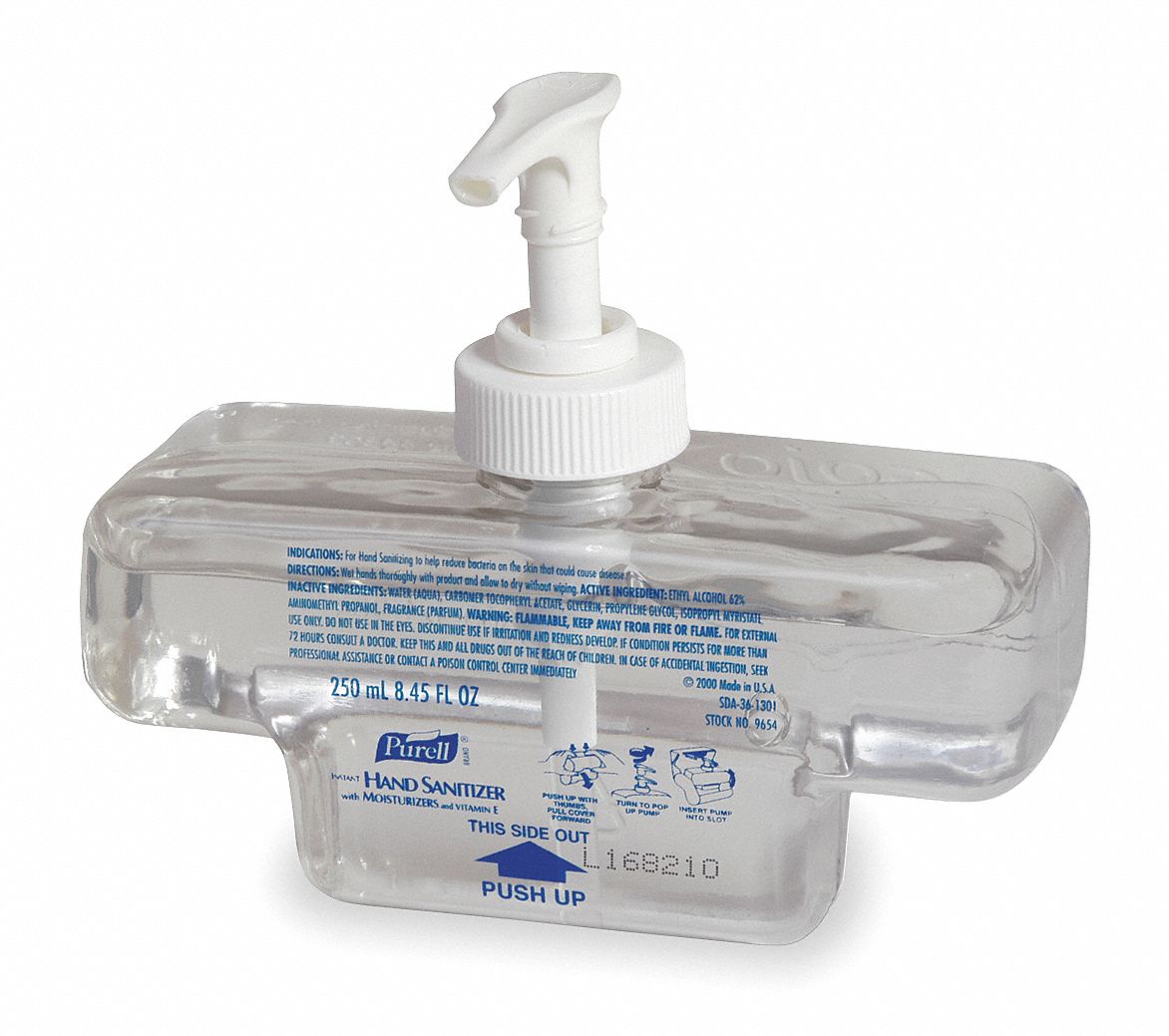 Hand Sanitizer, Size 236mL, Gel, PK 12