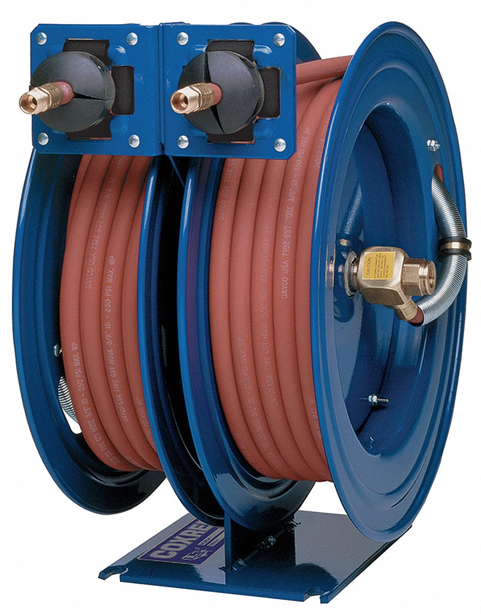 Reel, Dual Purpose, Spring Driven, 1/2x25Ft