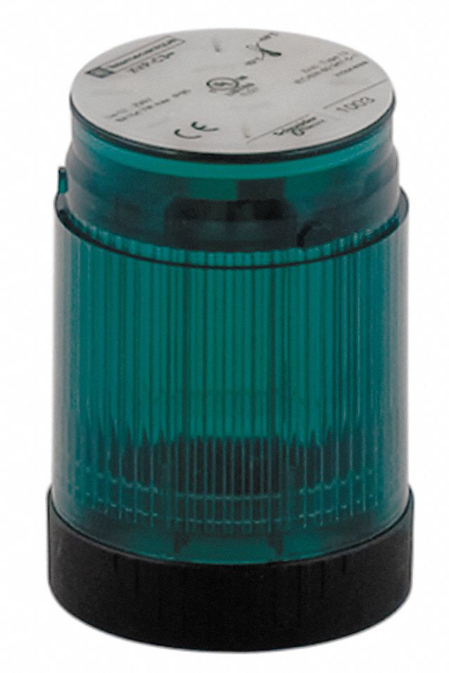 Tower Light, Steady, 250VDC, 50mm, Grn