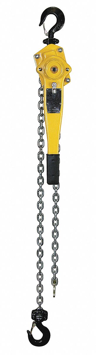 Lever Chain Hoist, Cap 3000Lb, Lift 20Ft