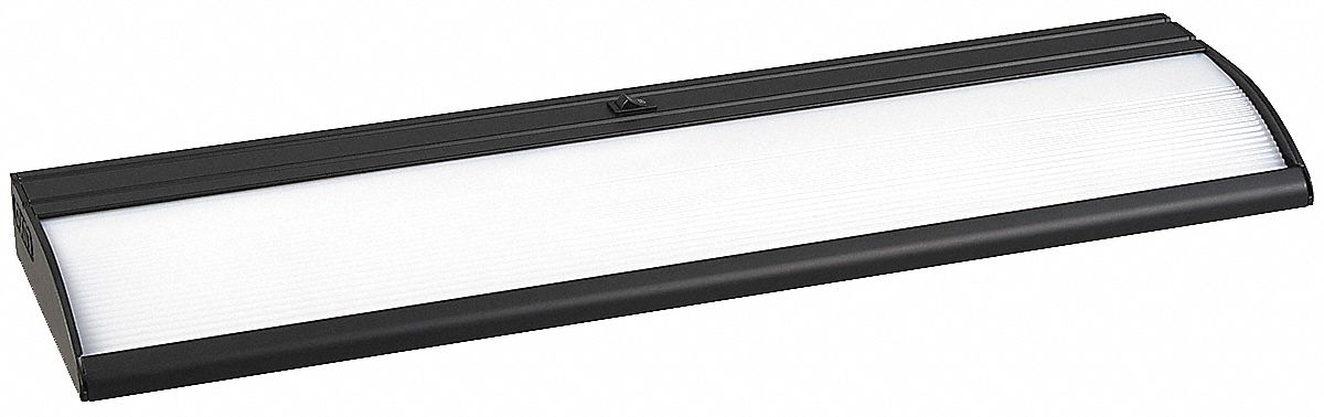 Undercabinet Fixture, Black, Plug In, 17W