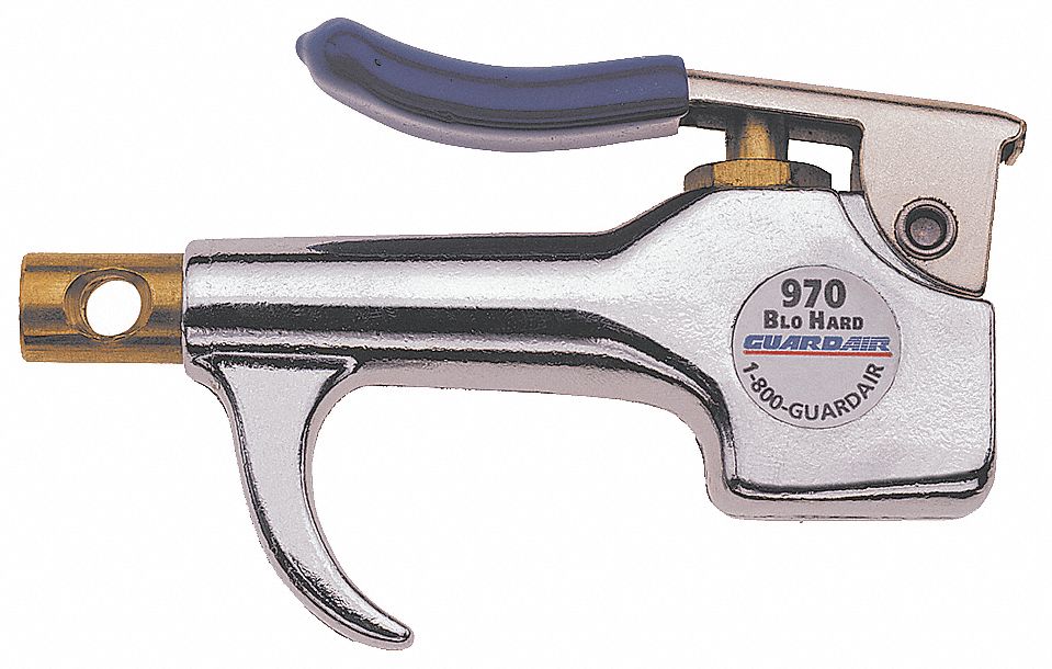 Air Gun, Chrome, 120 psi, 4-1/4 In. L