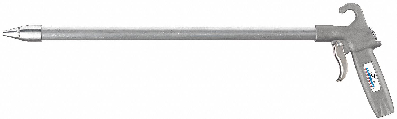 Air Gun, Chrome, 29 scfm, 22-1/4 In. L