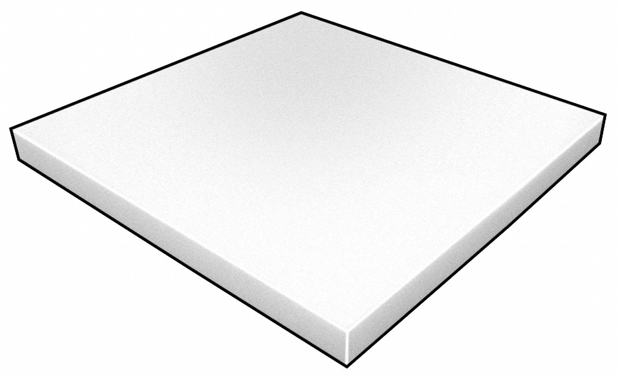 Foam Sheet, Crosslink, Poly, 1/2x48x48, Wht