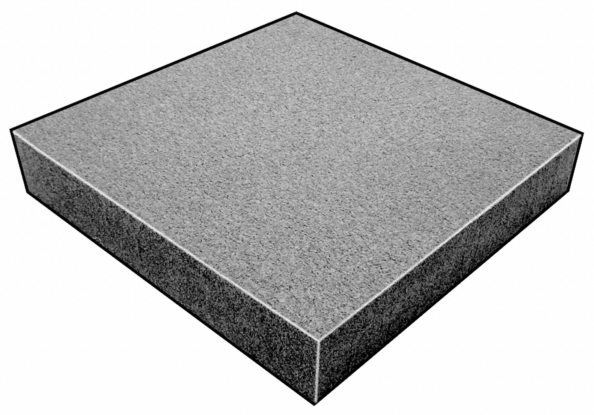 Foam Sheet, 220 Poly, Charcoal, 2x24 x18 In