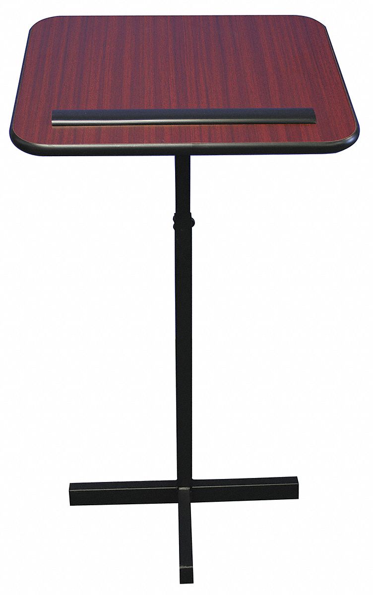 Lectern Stand, Adjustable, 36-44, Mahogany