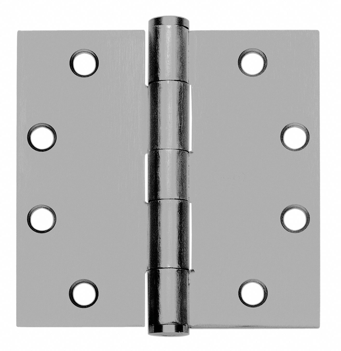 Hinge, Steel, Finish Satin Chrome, H 4 1/2