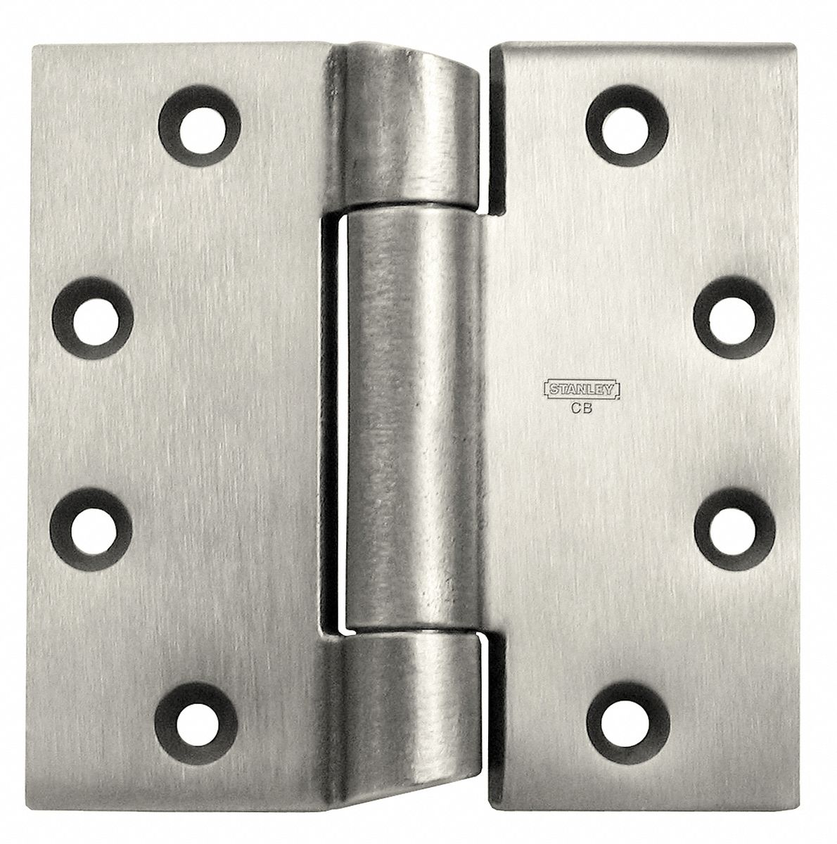 Hinge, Steel, Finish Satin Chrome, H 4 1/2