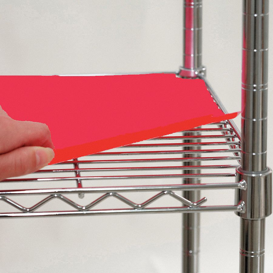 Shelf Liner, 60 x 36 in., Red, PK4