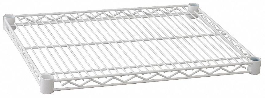 Wire Shelf, 72 x 18 in., White