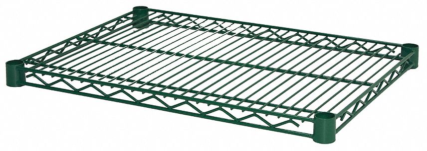 Wire Shelf, 24 x 18 in., Green
