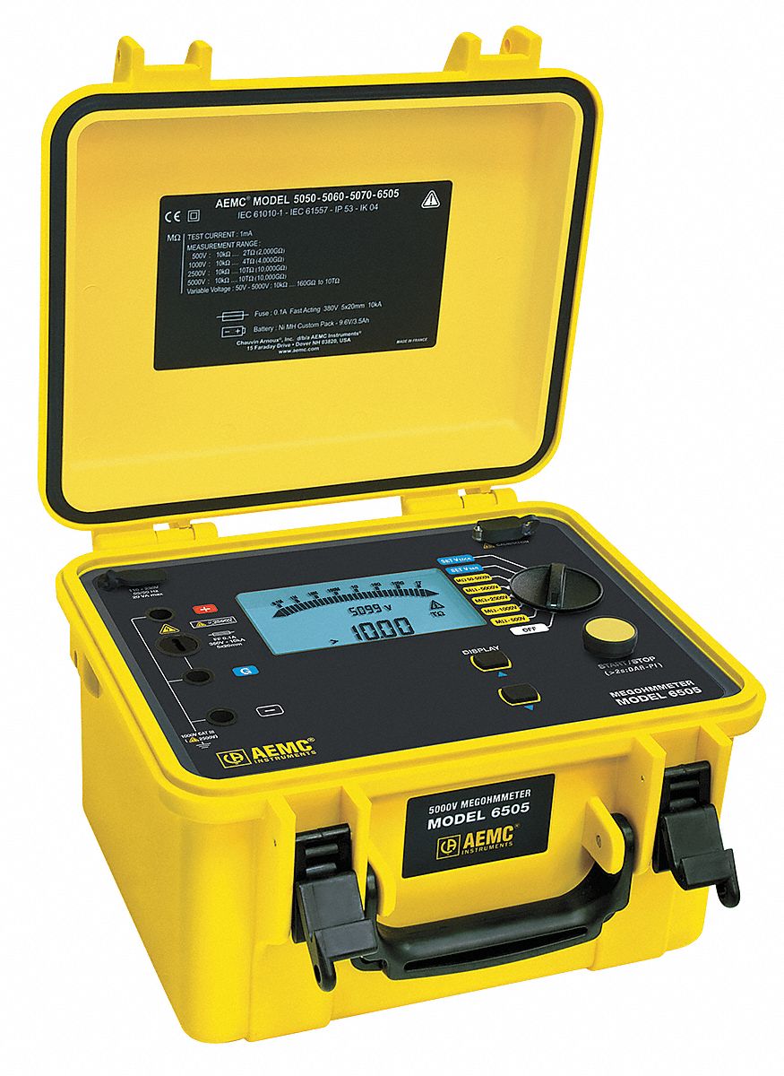 Battery Operated Megohmmeter, 5100VDC