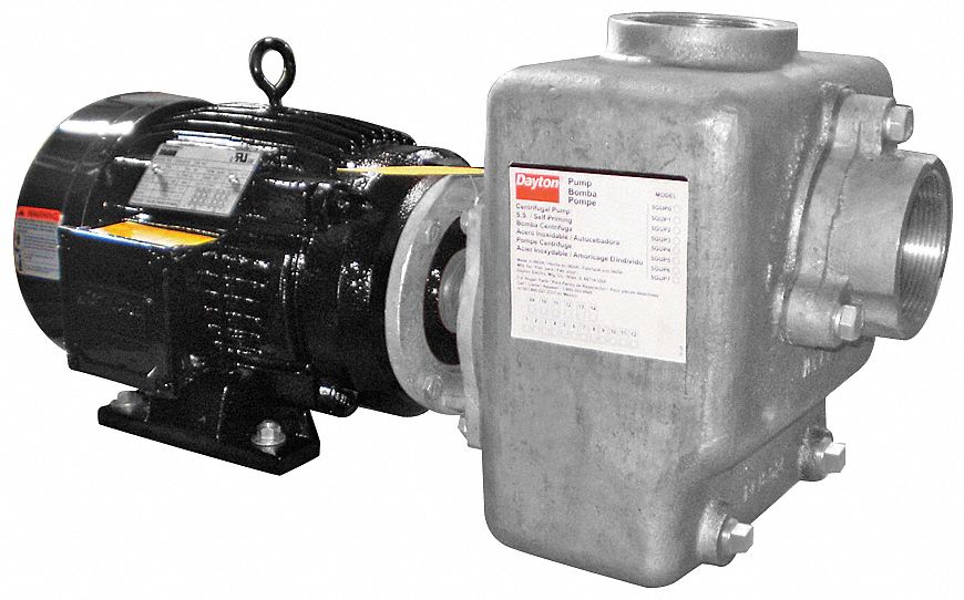 Centrifugal Pump, Self-Priming, 7.5 HP, SS