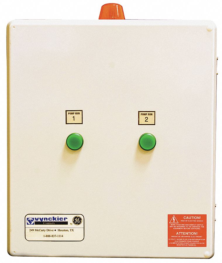 Pump Control Box, Duplex, 1.6 to 2.5 Amp