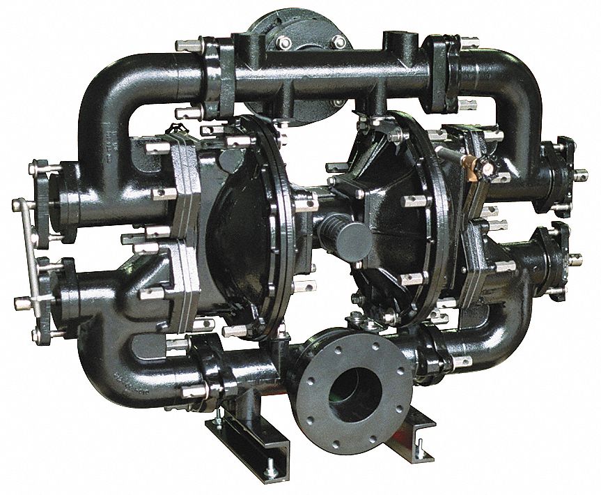 Pump, 4 In, Cast Iron, Buna N Diaphragm