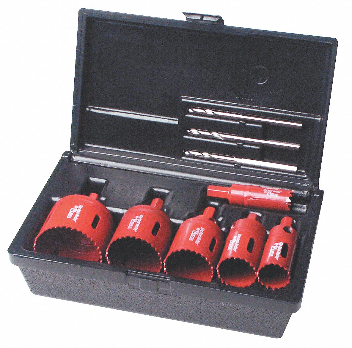 Hole Saw Kit, Electrician, W/Arbor, 9 Pc